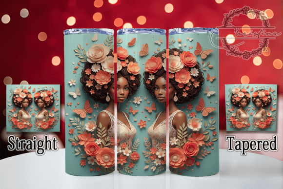 3D Black Women Tumbler: Elevating Your Drinkware Projects with Style