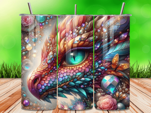 3D Dragon Eye Jewel Skinny Tumbler Wrap Evaluation