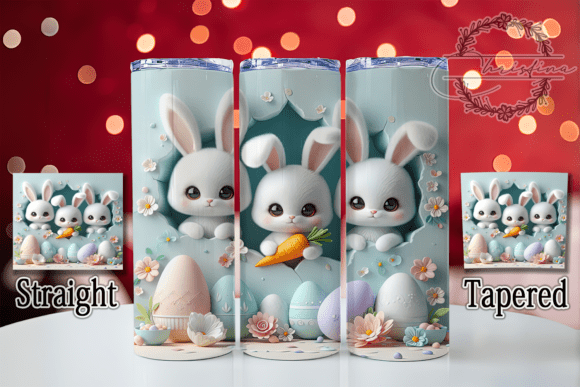 3D Festive Easter Bunny Tumbler: Elevate Your Drinkware