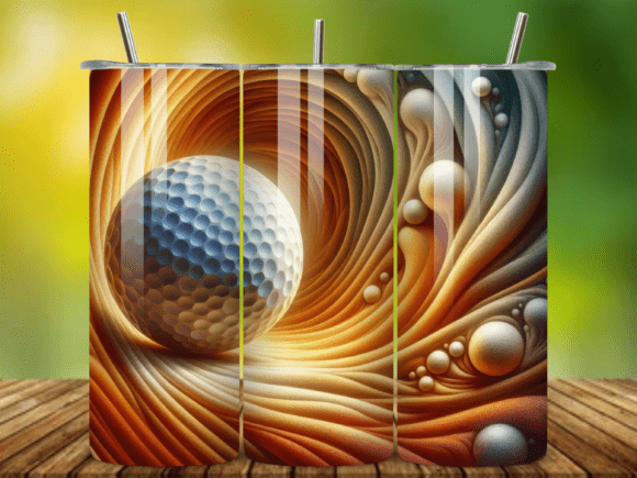 3D Golf Ball 20oz Tumbler Wrap V.1: Elevating Your Custom Drinkware Business