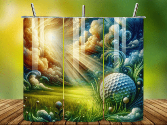 3D Golf Ball 20oz Tumbler Wrap V.11: A Versatile Design for Every Creative Project