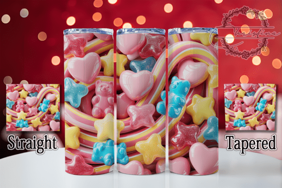 3D Gummy Candy Tumbler: A Sweet Design Asset for Your Projects