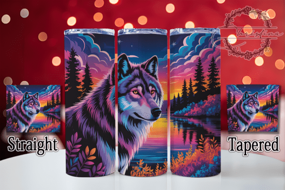 3D Neon Yellowstone Wolf Tumbler: A Digital Design Evaluation