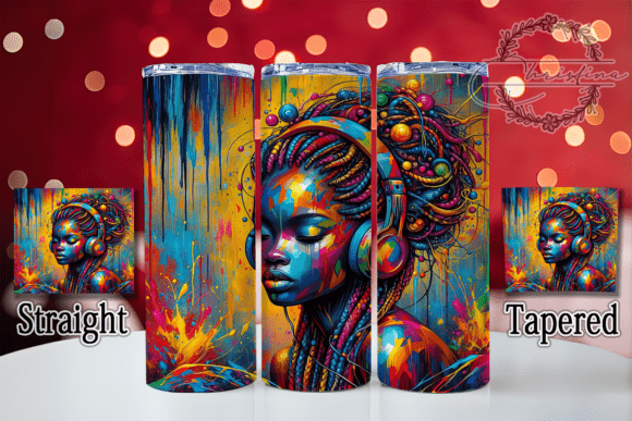 3D Rasta Braided Girl Tumbler: A Vibrant Digital Asset for Creative Projects