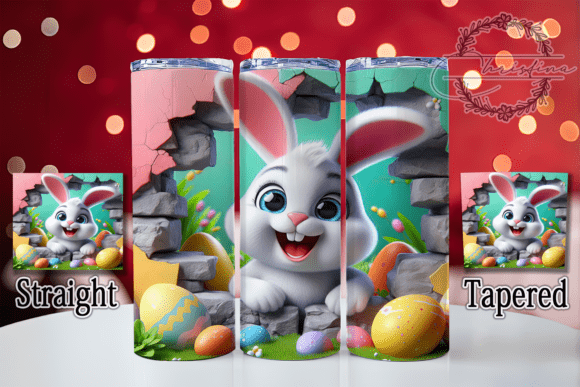 3D Whimsical Easter Bunny Tumbler: Elevating Seasonal Drinkware Design
