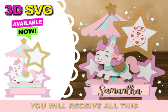 Carousel Cake Topper 3D SVG: The Ultimate Digital Asset for Modern Creators