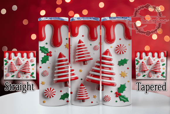 Transform Your Drinkware Projects with the 3D Puffy Inflatable Christmas Tumbler Design
