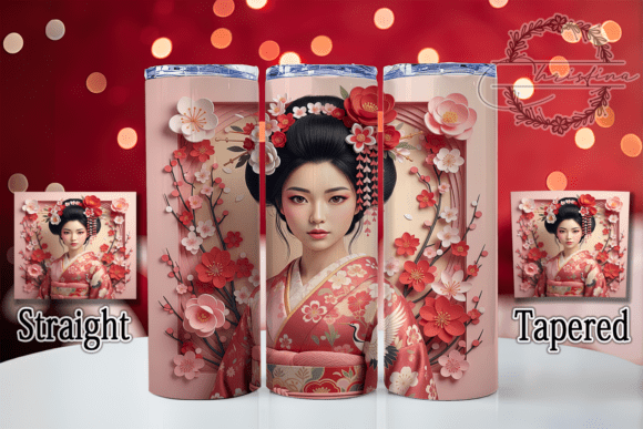 Unlocking the Artistry of the Elegant 3D Geisha Tumbler Design for Modern Drinkware